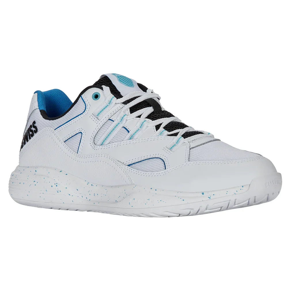 Men`s Tura Team Pickleball Shoes White and Brilliant Blue K-SWISS 10