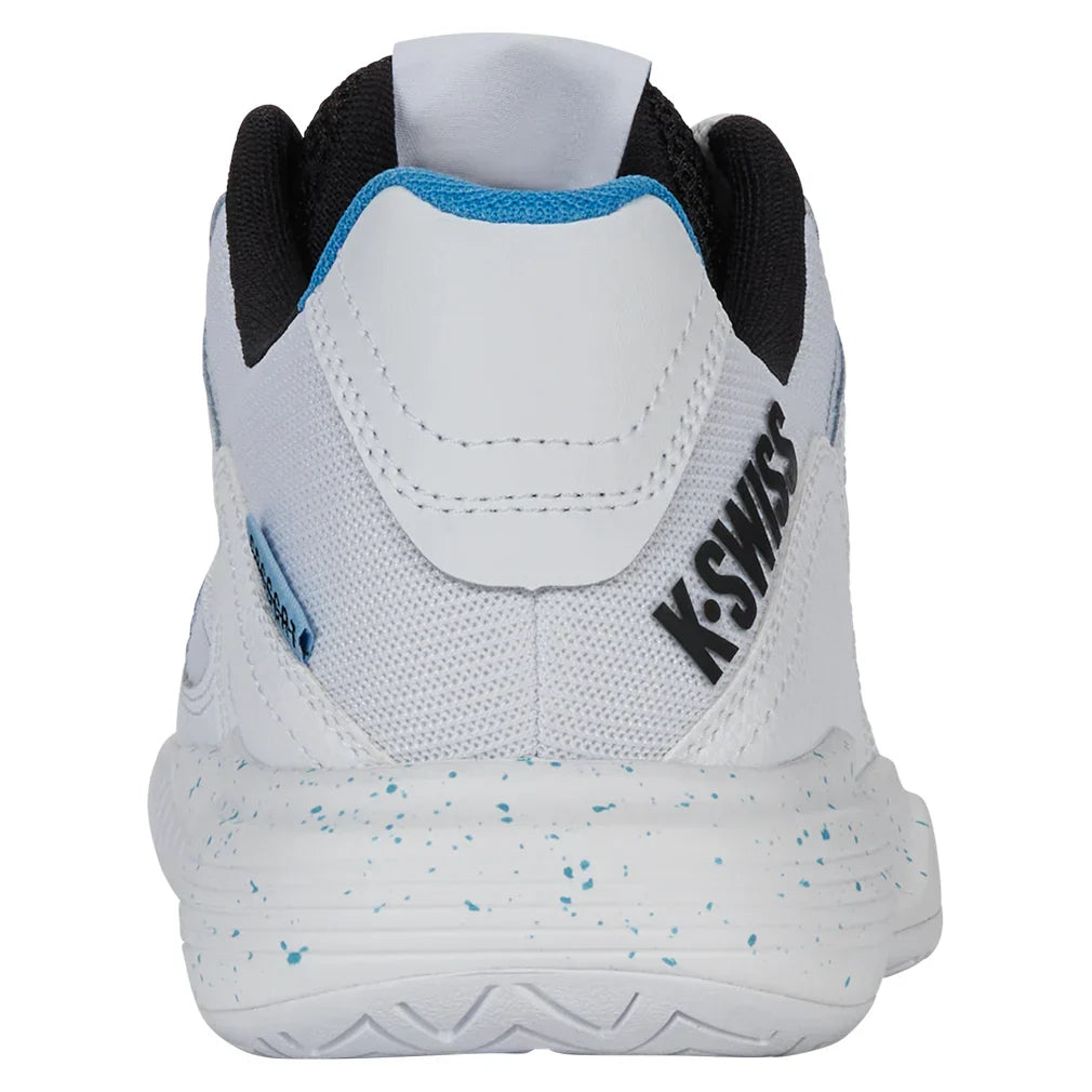 Men`s Tura Team Pickleball Shoes White and Brilliant Blue K-SWISS
