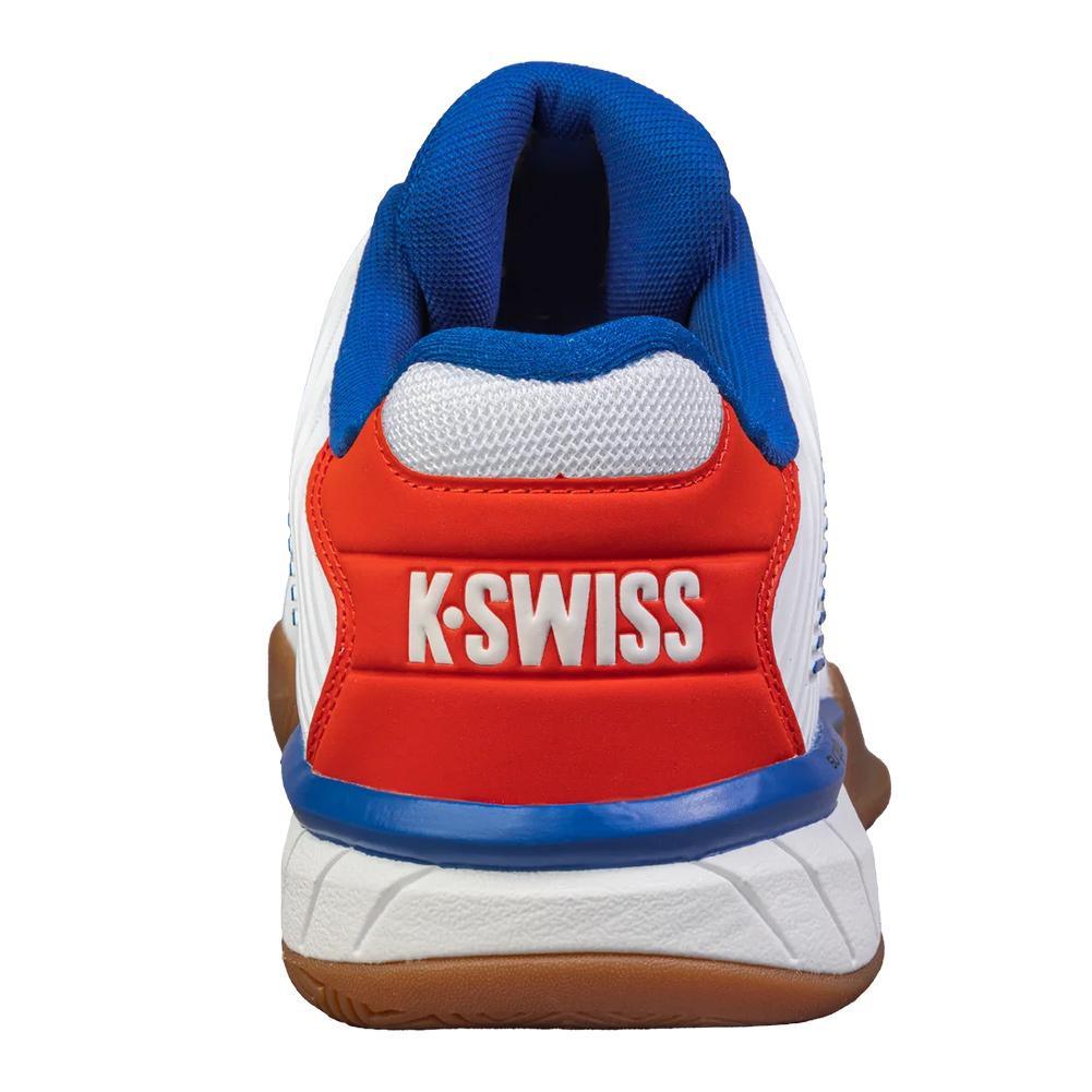 Men's Hypercourt Express 2 Indoor Pickleball Shoes White and Red Shoes K-SWISS