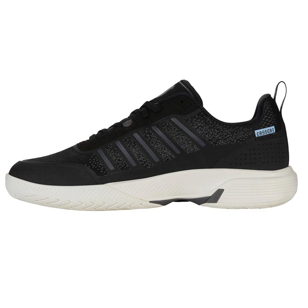 Men`s Ultra Court Pickleball Shoes Black and Snow White K-SWISS