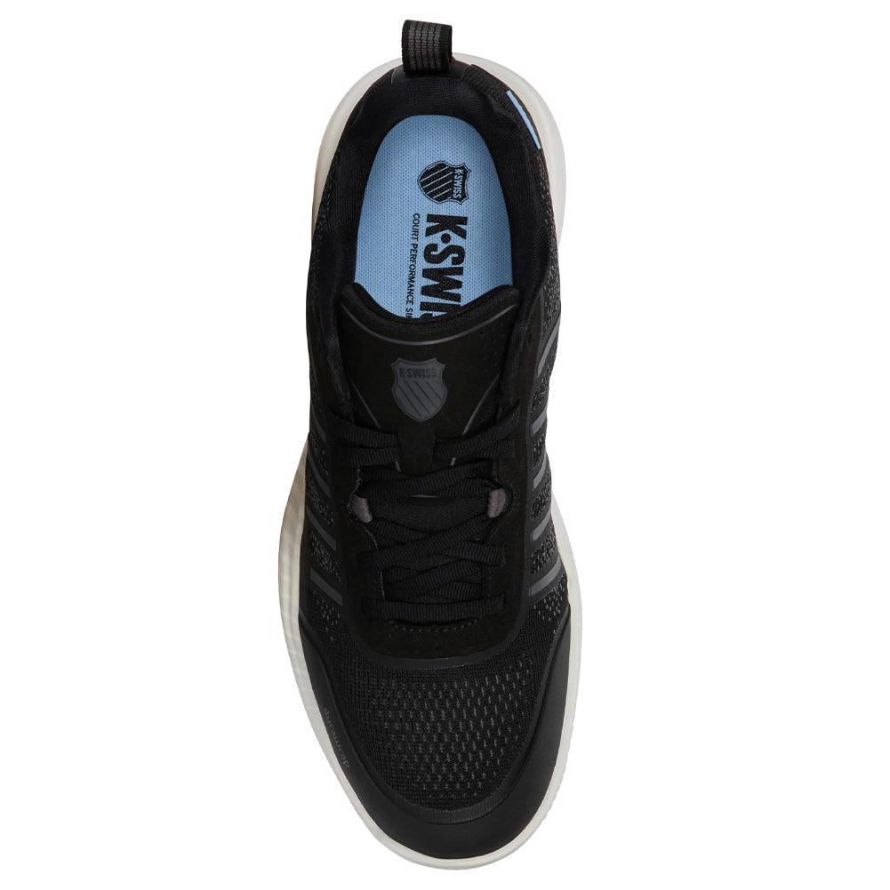 Men`s Ultra Court Pickleball Shoes Black and Snow White K-SWISS