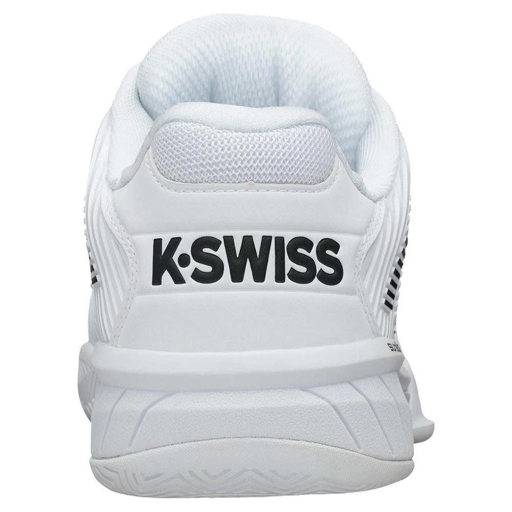 Men's Hypercourt Express 2 Tennis Shoes White and Black Tournament Gear K-SWISS