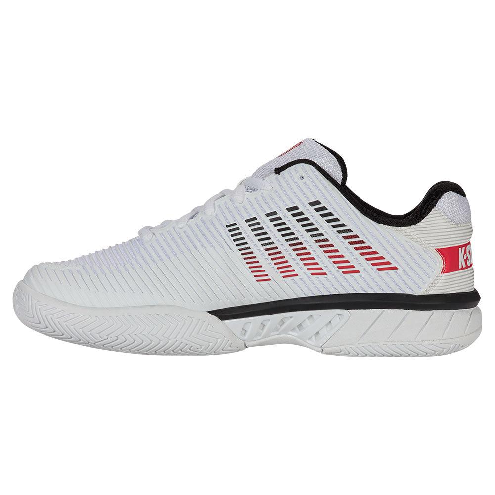 Men`s Hypercourt Express 2 Wide Tennis Shoes White and Black K-SWISS