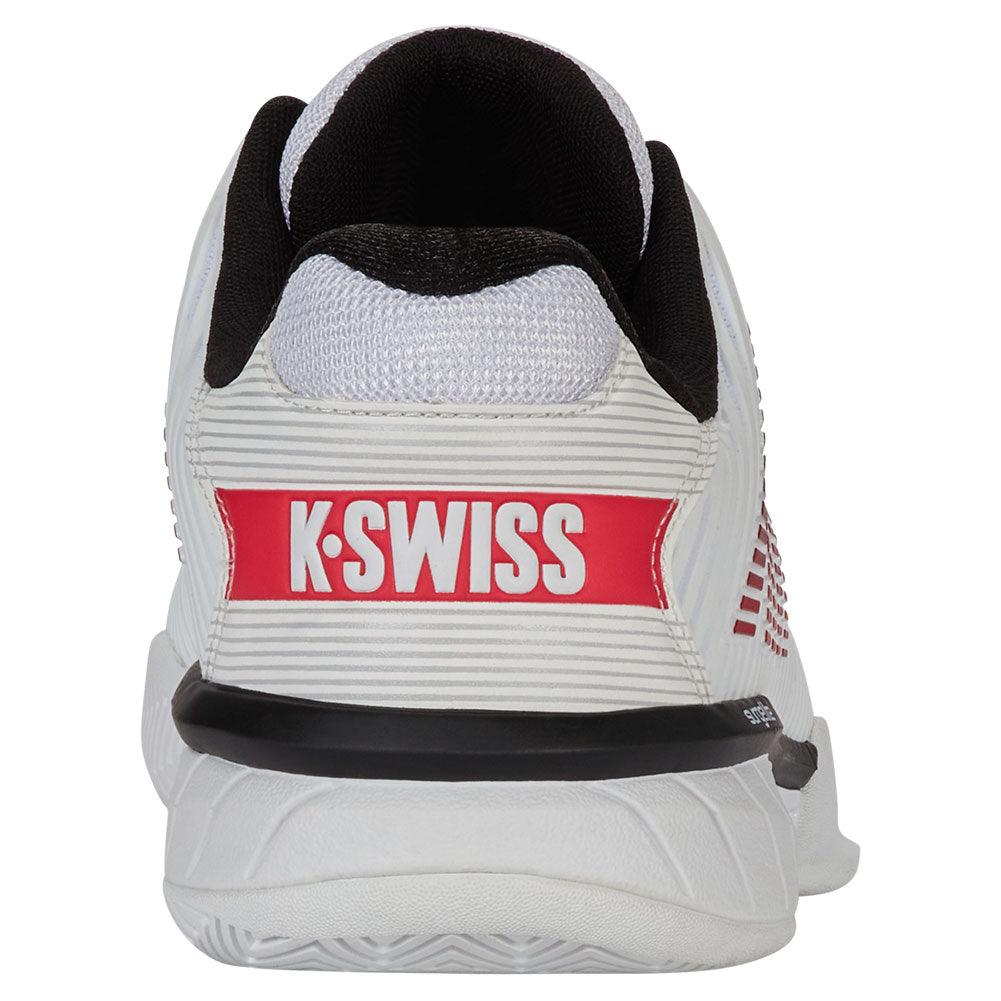 Men`s Hypercourt Express 2 Wide Tennis Shoes White and Black K-SWISS