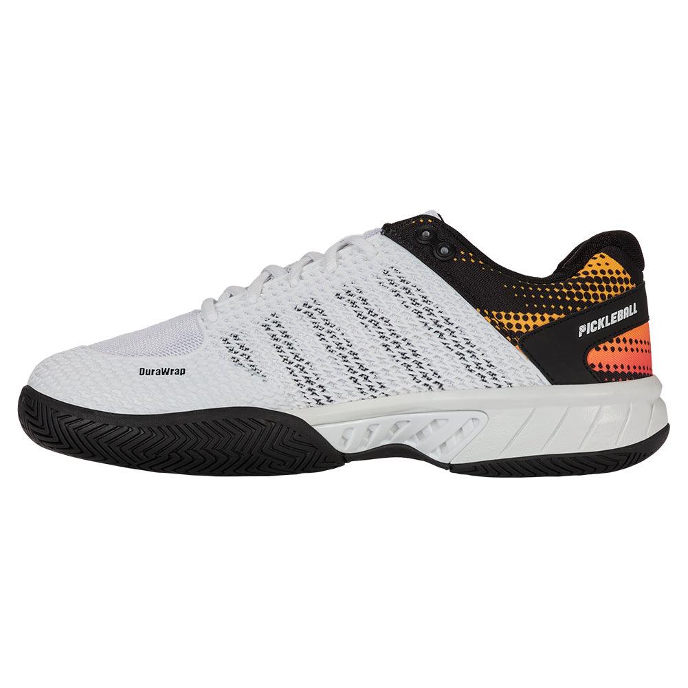 Men`s Express Light Wide Pickleball Shoes White and Daffodil K-SWISS