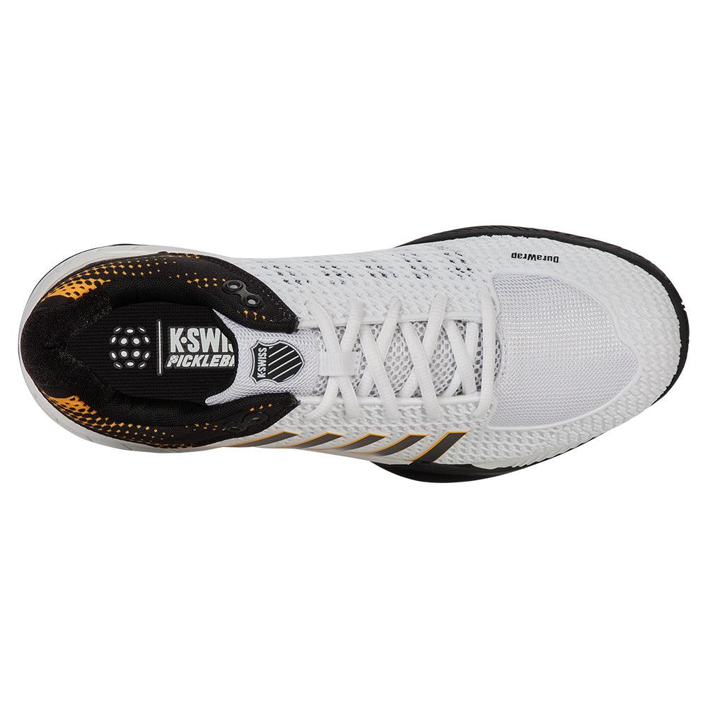 Men`s Express Light Wide Pickleball Shoes White and Daffodil K-SWISS