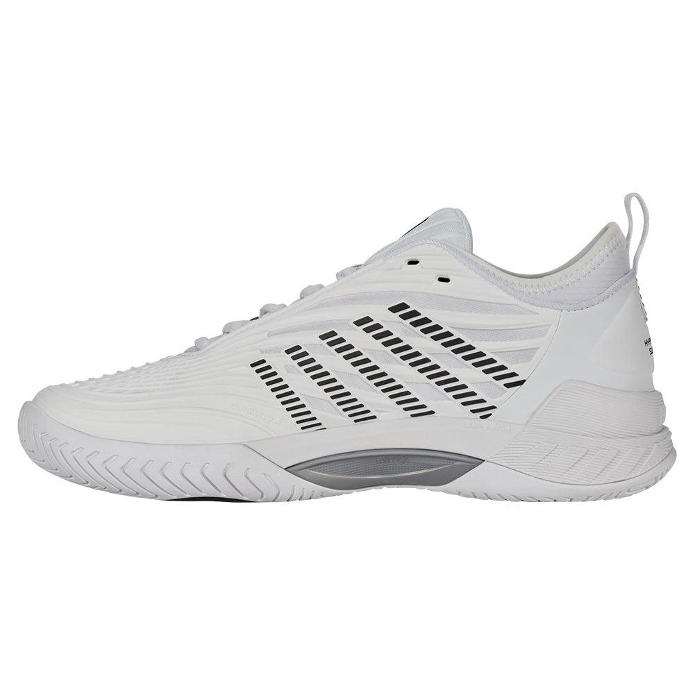 Men`s Hypercourt Supreme 2 Tennis Shoes White and Black K-SWISS