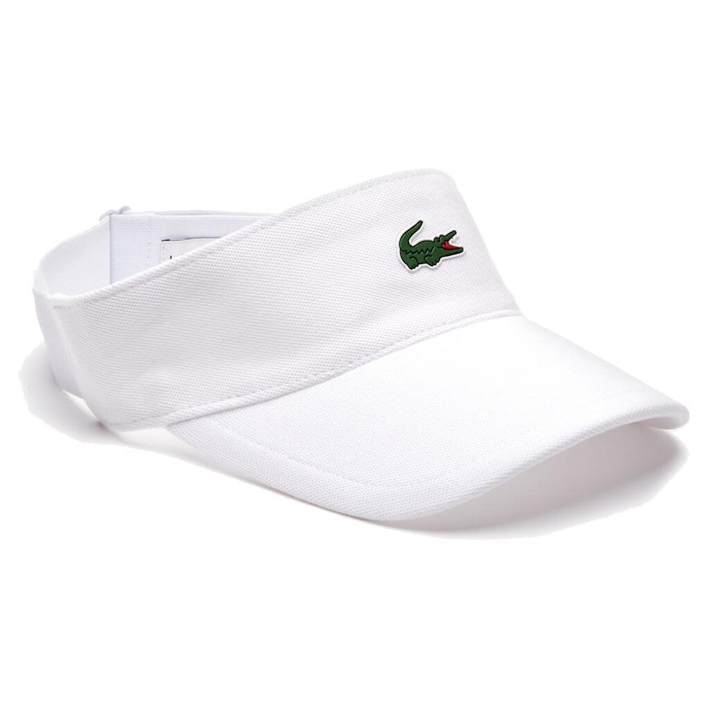 Women`s Core Performance Tennis Visor Womens Apparel LACOSTE White ONE_SIZE