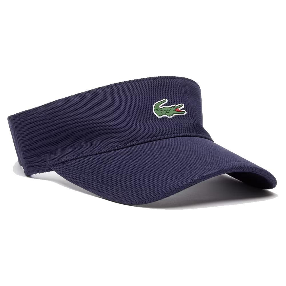 Women`s Core Performance Tennis Visor Womens Apparel LACOSTE Blue ONE_SIZE