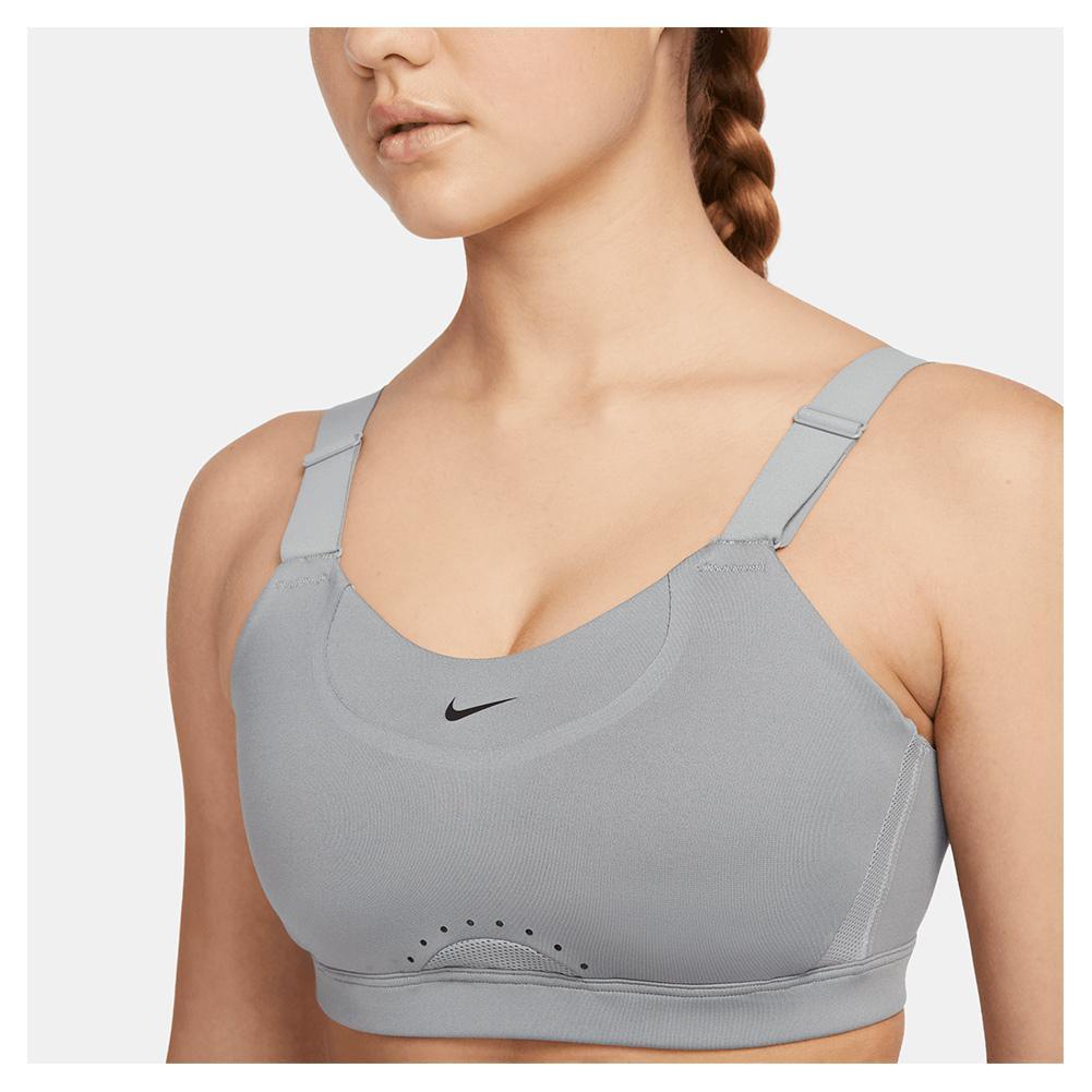 Women's Dri-FIT Alpha A-C Cup High-Support Padded Adjustable Sports Bra Womens Apparel NIKE Grey XS