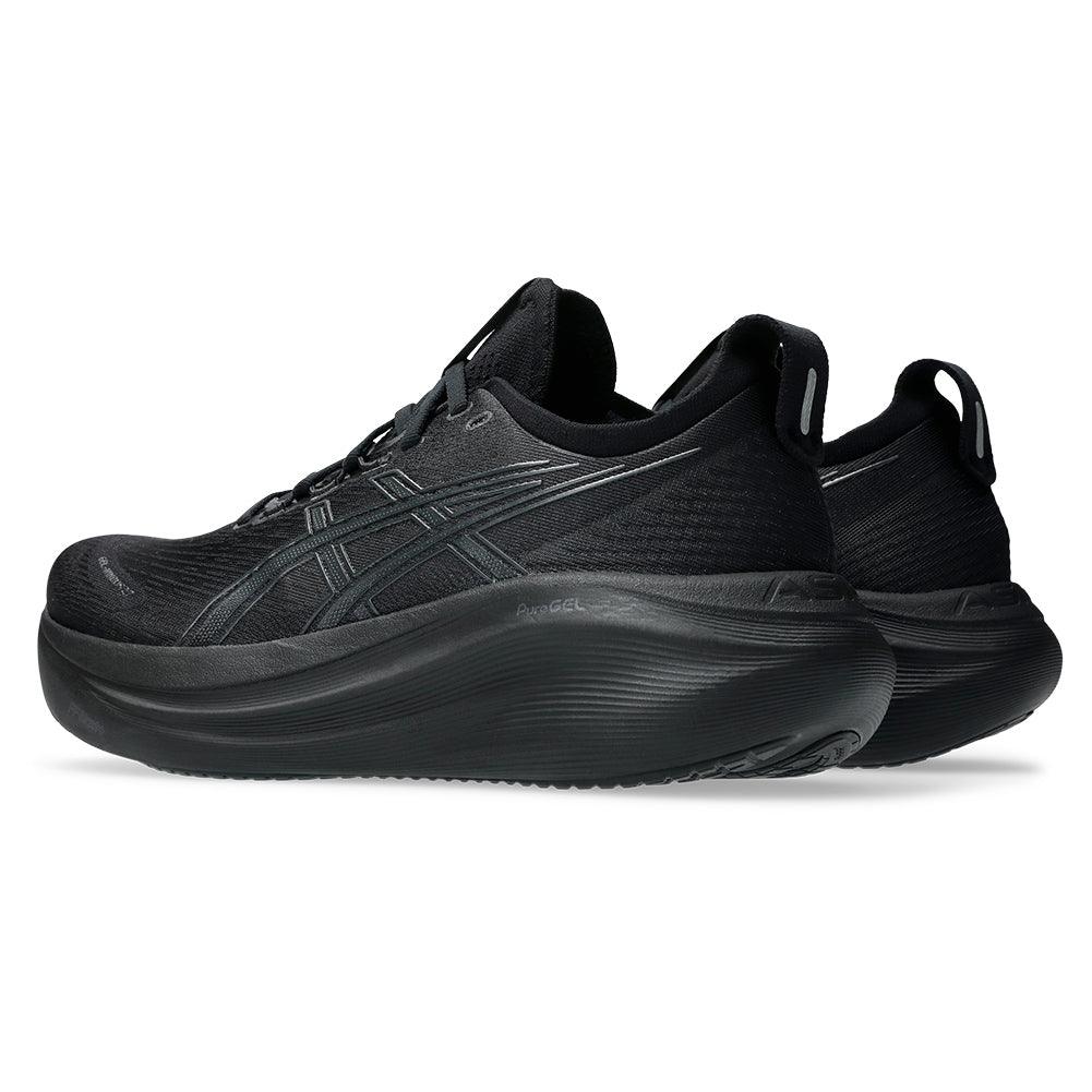 Men`s GEL-Nimbus 27 Running Shoes Black and Graphite Grey ASICS