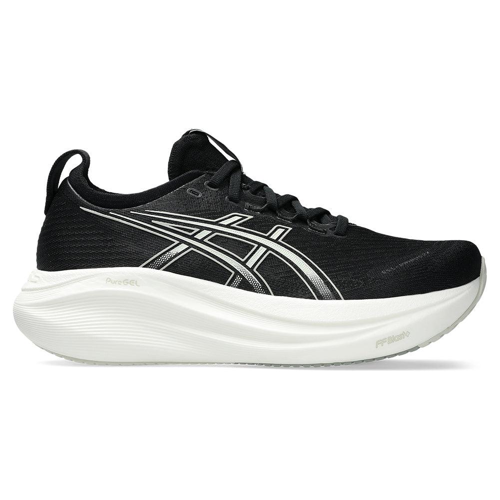 Women`s GEL-Nimbus 27 Running Shoes Black and Lake Grey ASICS