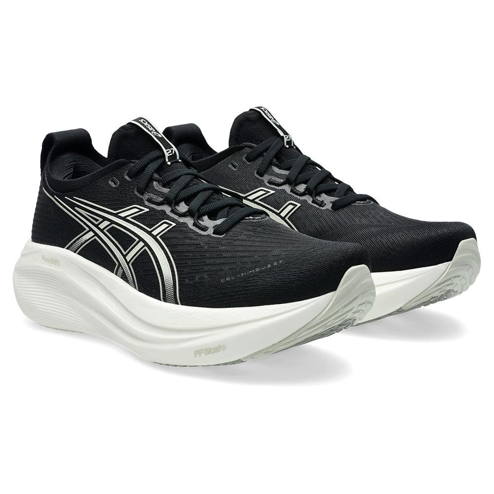 Women`s GEL-Nimbus 27 Running Shoes Black and Lake Grey ASICS