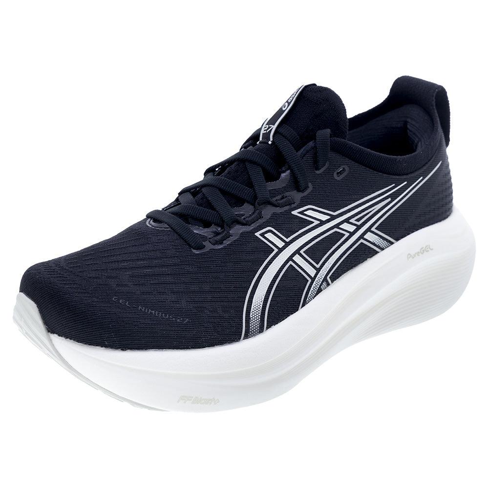 Women`s GEL-Nimbus 27 Running Shoes Black and Lake Grey ASICS 6 Black