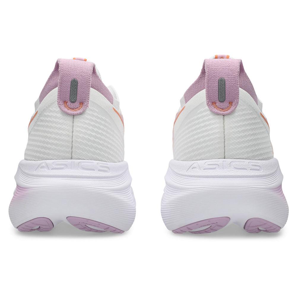 Women`s GEL-Nimbus 27 Running Shoes White and Light Ube ASICS
