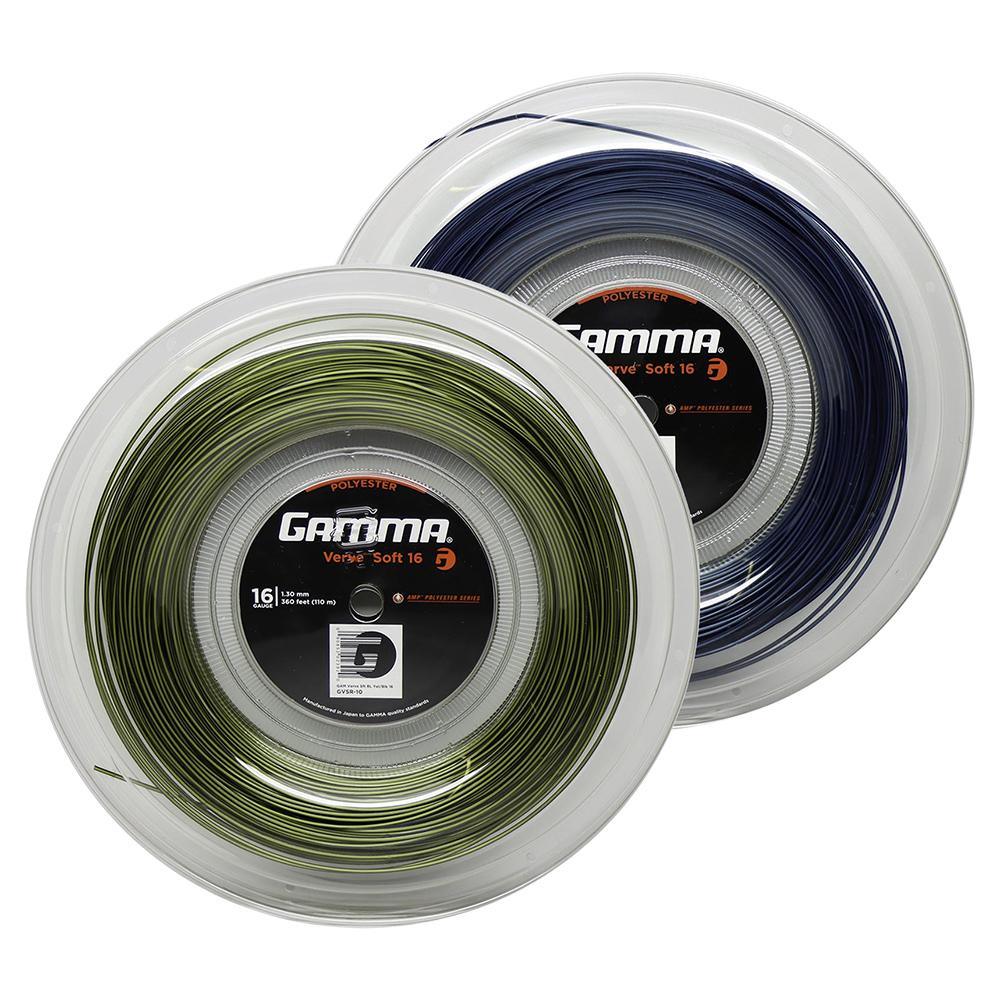 Verve Soft 360 Feet Tennis String Reel Strings GAMMA Blue/Black 16