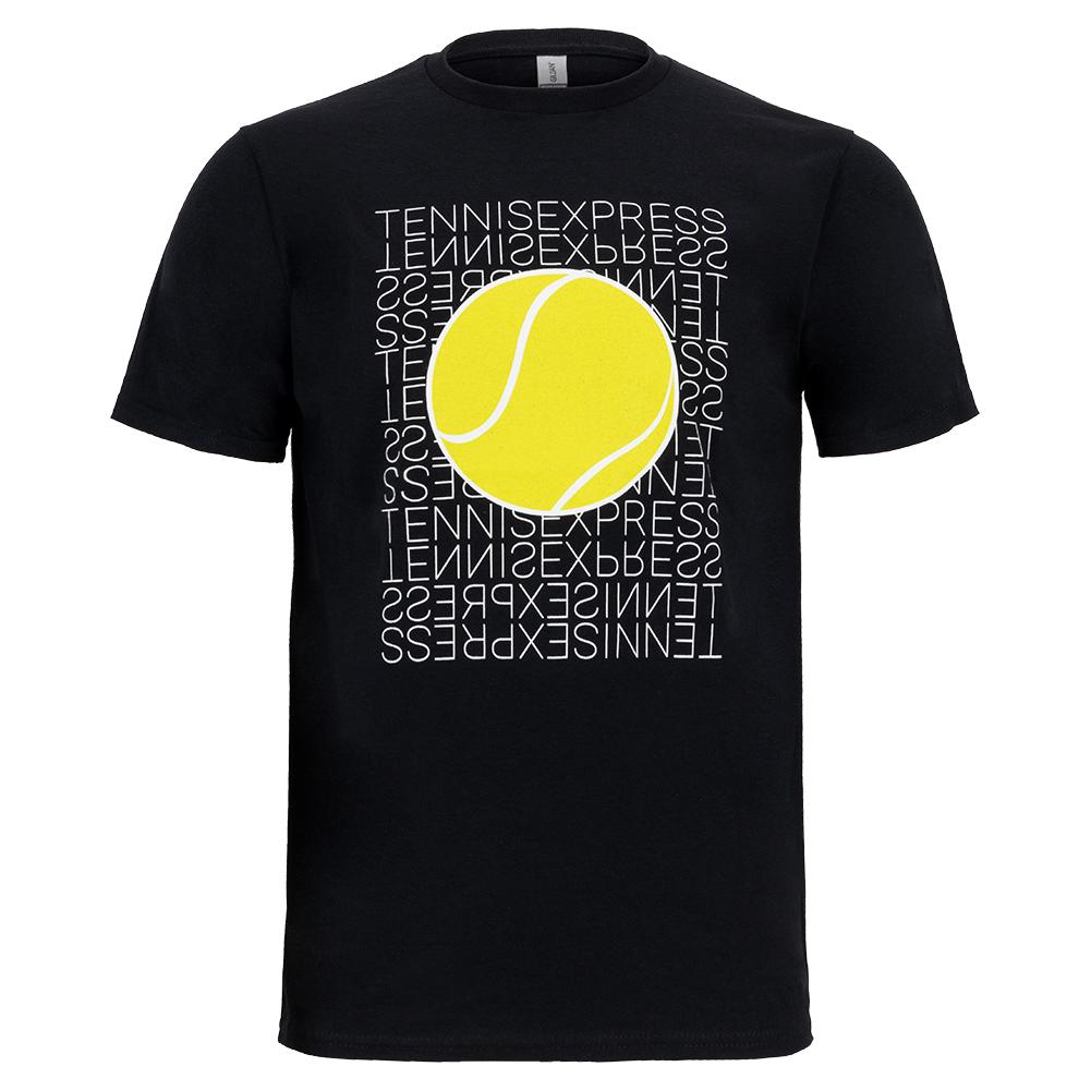 Tennis Express T-Shirt Black with Yellow Ball Womens Apparel TENNIS EXPRESS YL Black