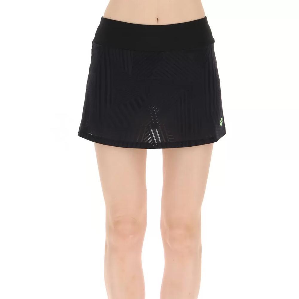 Women's Superrapida V Tennis Skort Pickleball Gifts LOTTO Black XS