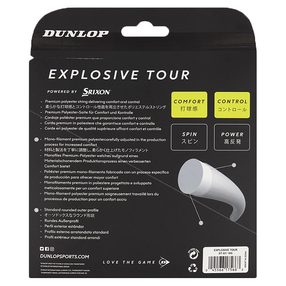Explosive Tour Silver 16G Tennis String Strings DUNLOP