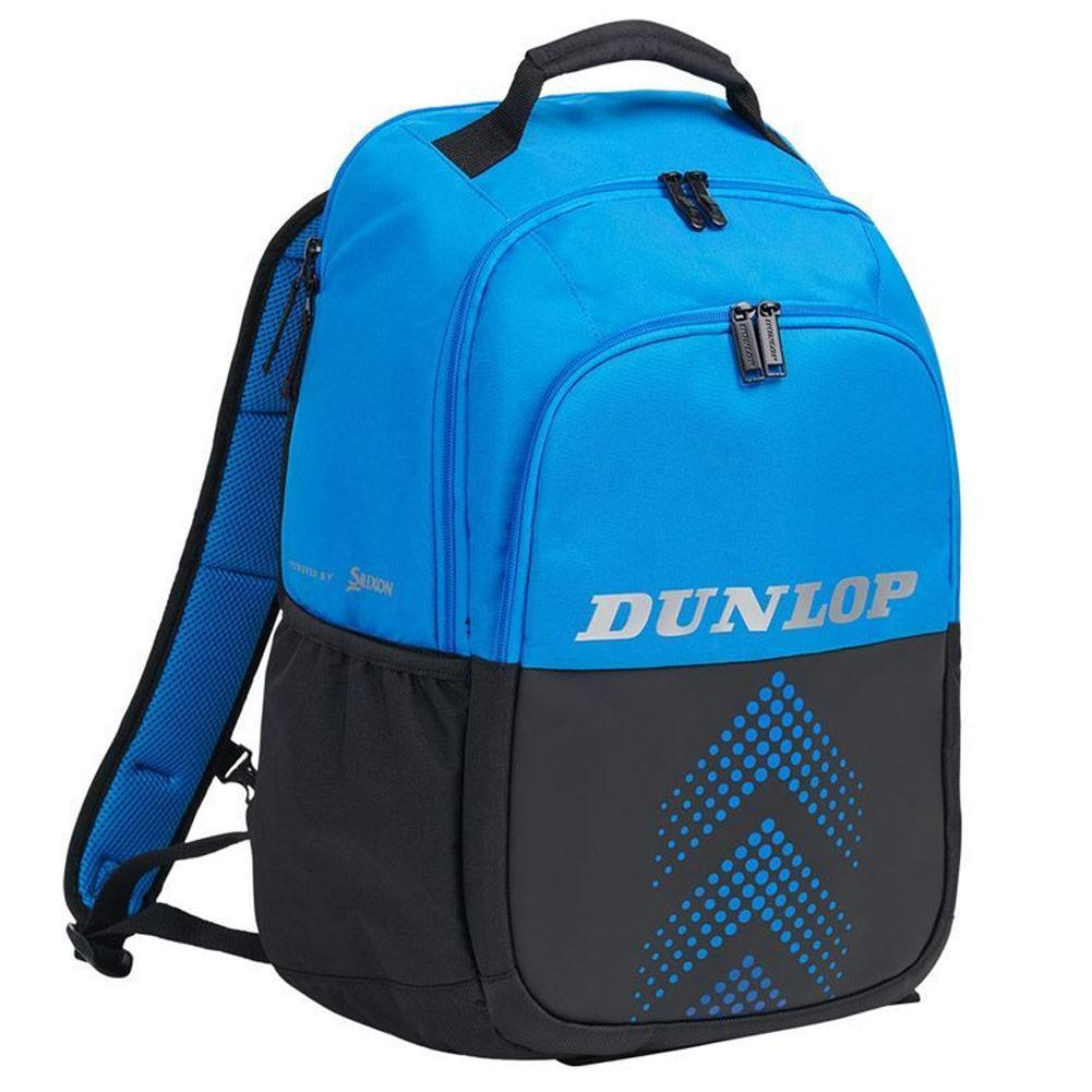 FX Performance Tennis Backpack Black and Blue Bags DUNLOP