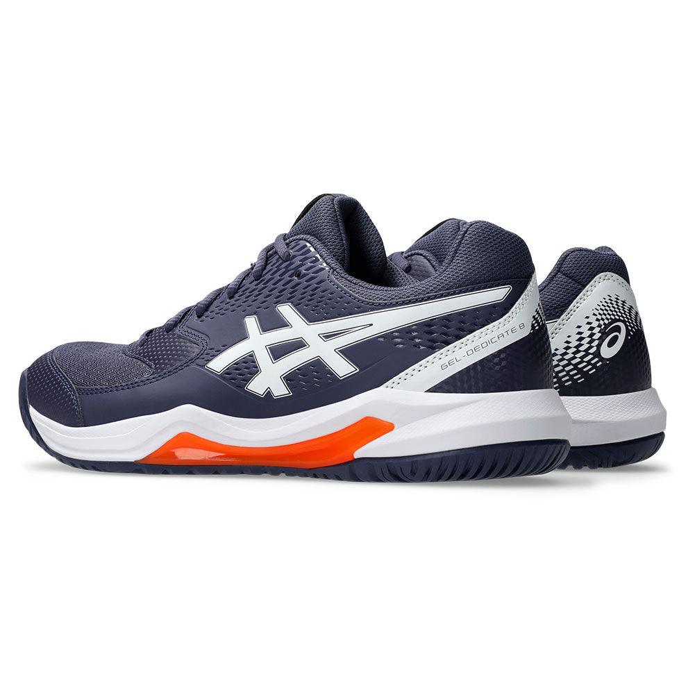 Men`s GEL-Dedicate 8 Tennis Shoes Indigo Fog and White ASICS