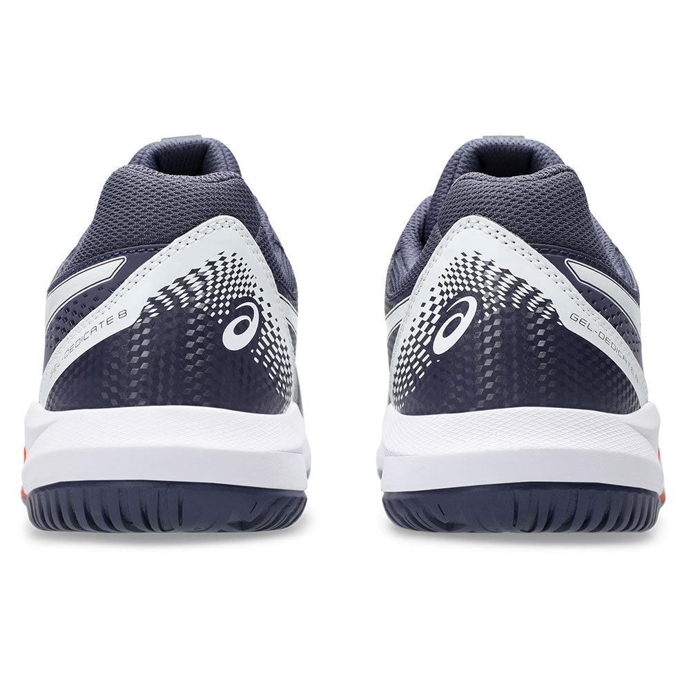 Men`s GEL-Dedicate 8 Tennis Shoes Indigo Fog and White ASICS