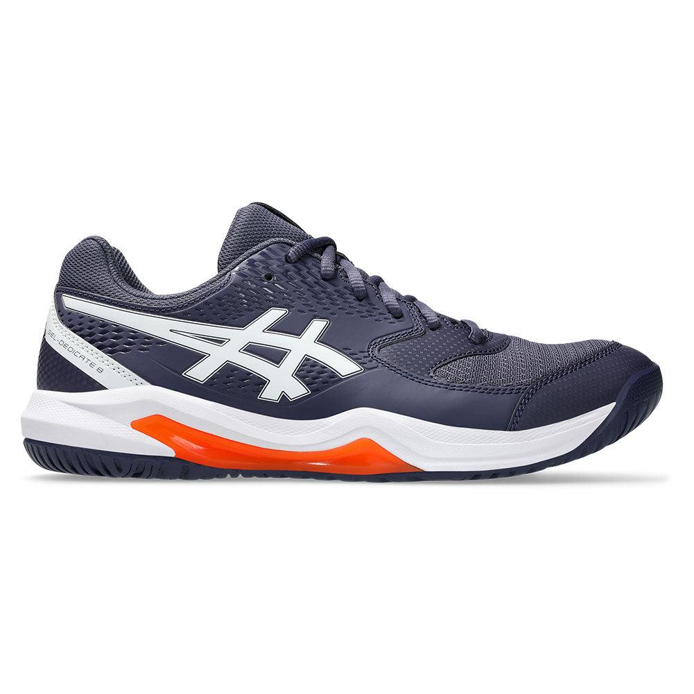 Men`s GEL-Dedicate 8 Tennis Shoes Indigo Fog and White ASICS