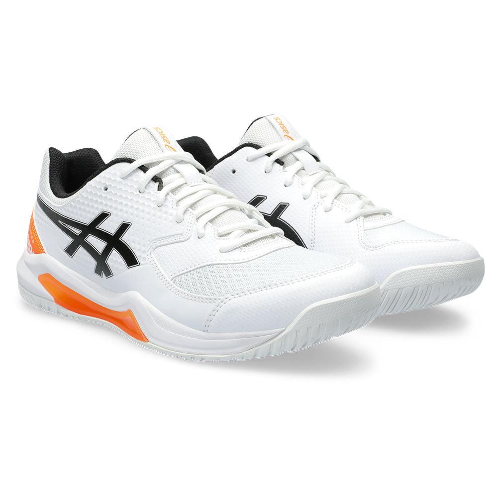 Men`s Gel-Dedicate 8 Pickleball Shoes White and Shocking Orange ASICS 6