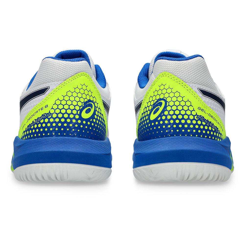 Men`s GEL-Dedicate 8 Pickleball Shoes White and Black ASICS