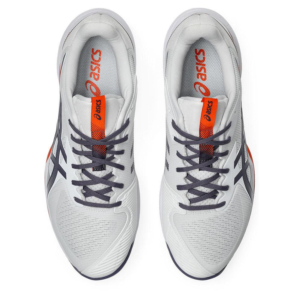 Men`s Solution Speed FF 3 Clay Tennis Shoes White and Greyish Purple ASICS