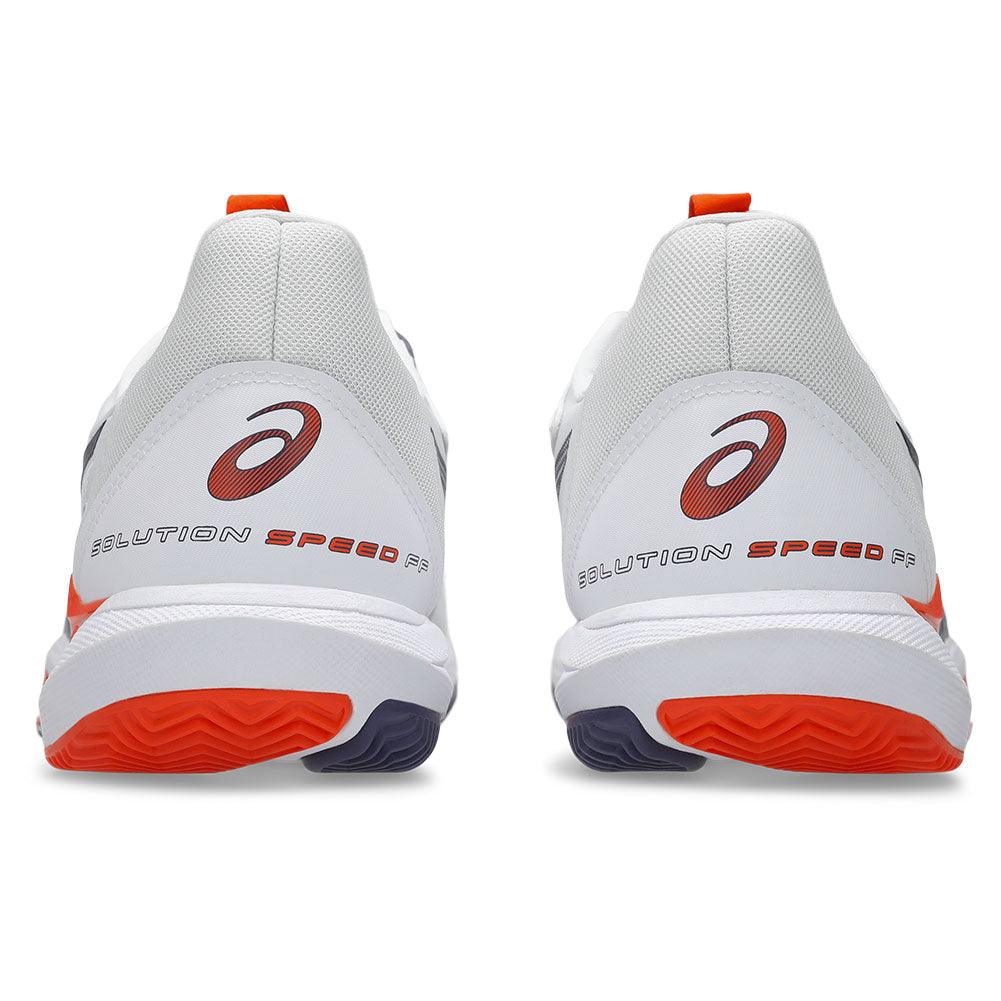 Men`s Solution Speed FF 3 Clay Tennis Shoes White and Greyish Purple ASICS