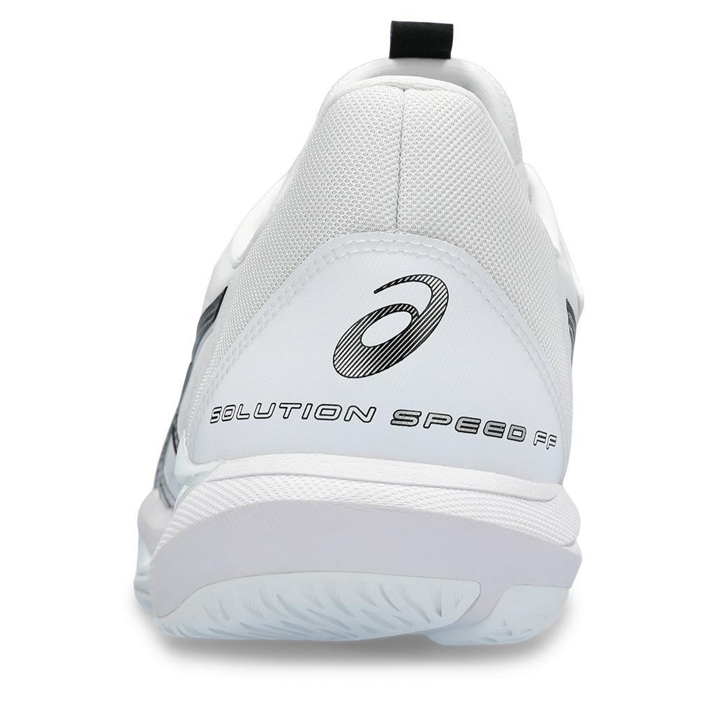 Men's Solution Speed FF 3 Tennis Shoes White and Black Tournament Gear ASICS