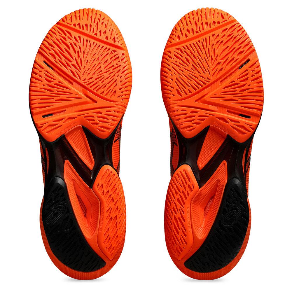 Men`s Solution Speed FF 3 Tennis Shoes Shocking Orange and Black ASICS