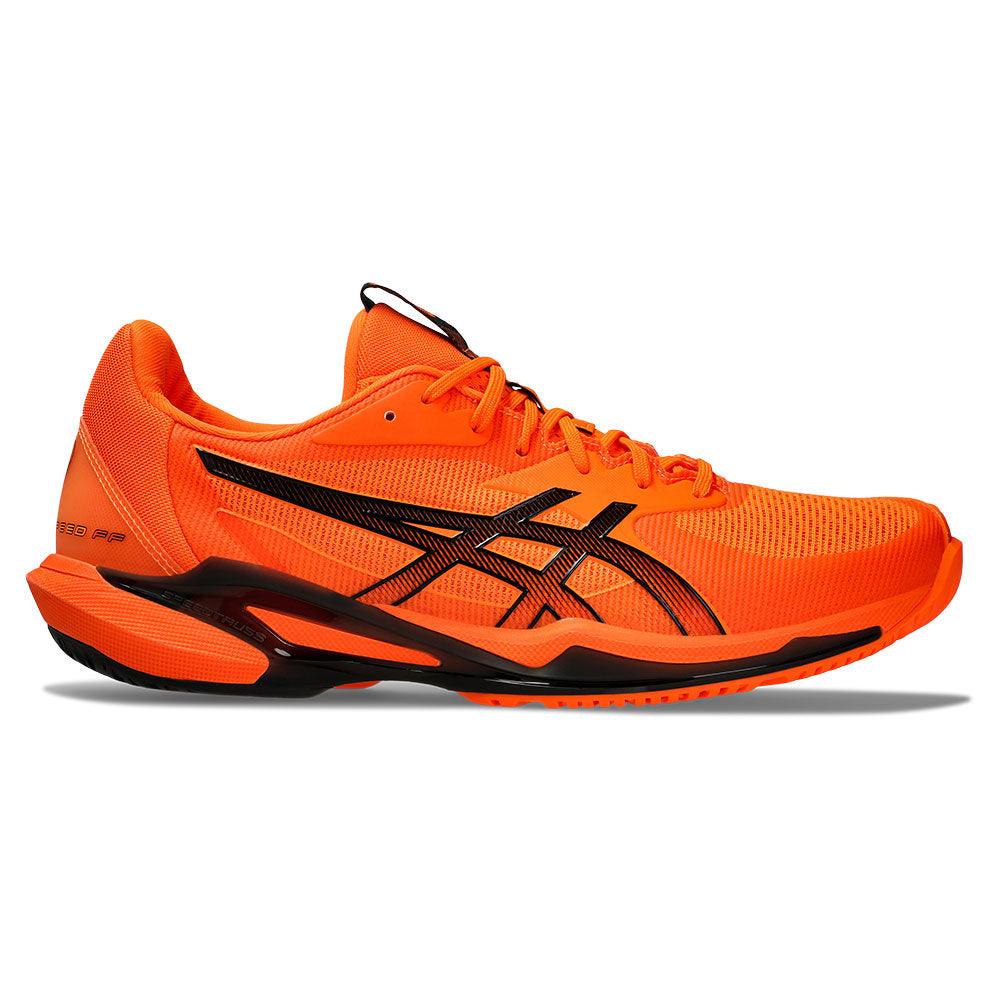 Men`s Solution Speed FF 3 Tennis Shoes Shocking Orange and Black ASICS
