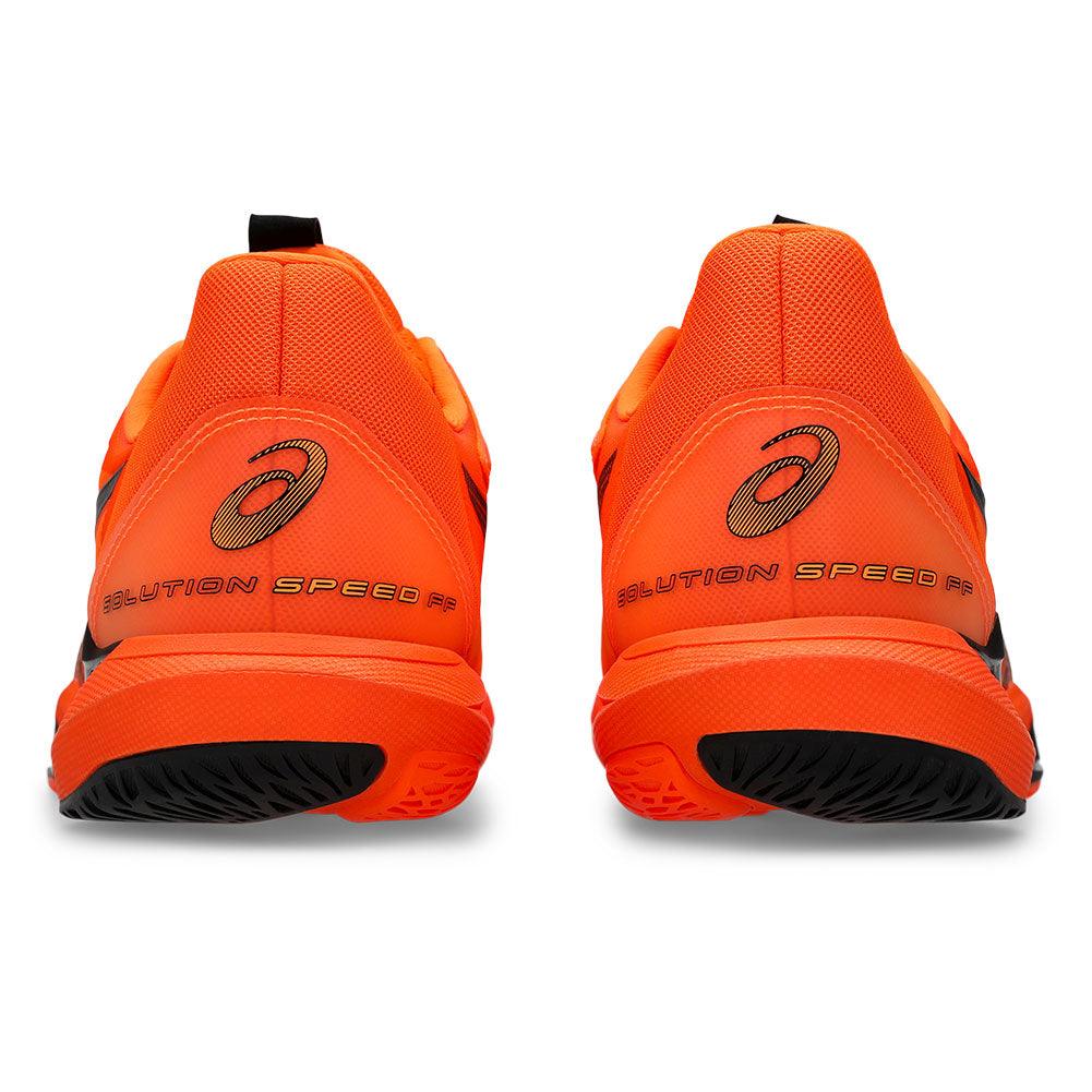 Men`s Solution Speed FF 3 Tennis Shoes Shocking Orange and Black ASICS