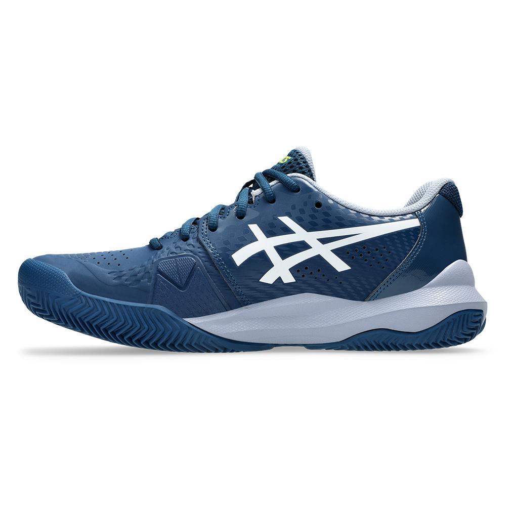 Mens Gel-Challenger 14 Clay Tennis Shoes Mako Blue and White Top Tennis Shoes ASICS
