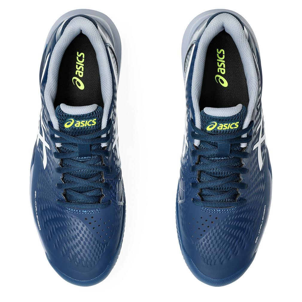 Mens Gel-Challenger 14 Clay Tennis Shoes Mako Blue and White Top Tennis Shoes ASICS