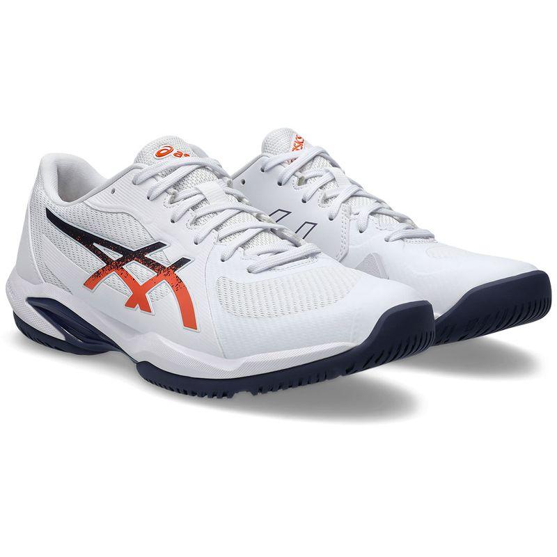 Men`s Solution Swift FF 2 Tennis Shoes White and Nova Orange ASICS