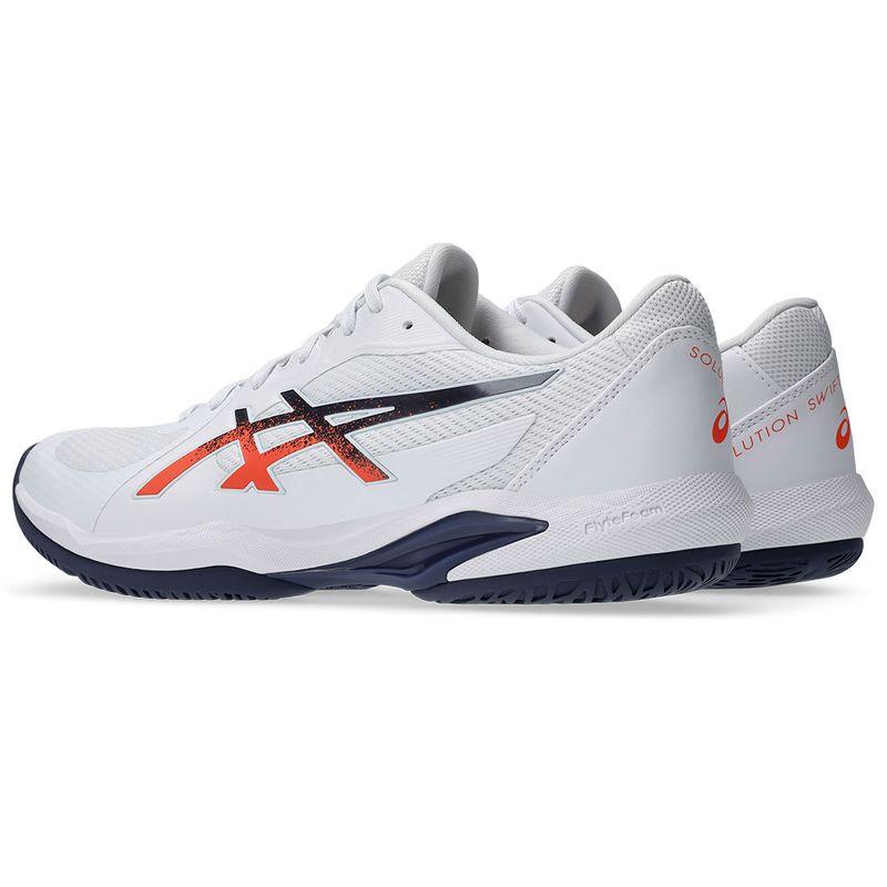 Men`s Solution Swift FF 2 Tennis Shoes White and Nova Orange ASICS