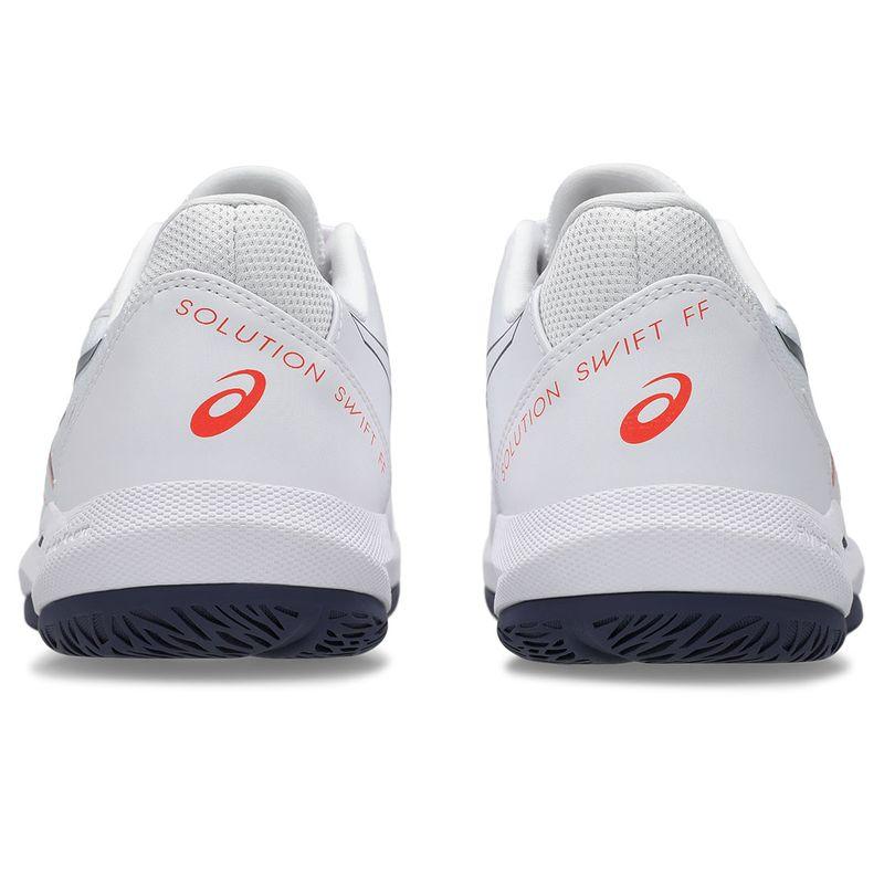 Men`s Solution Swift FF 2 Tennis Shoes White and Nova Orange ASICS