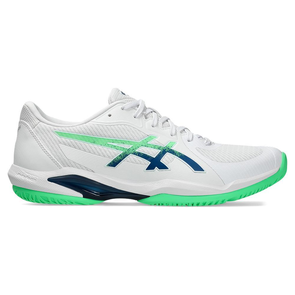 Mens Solution Swift FF 2 Tennis Shoes White and New Leaf Top Tennis Shoes ASICS