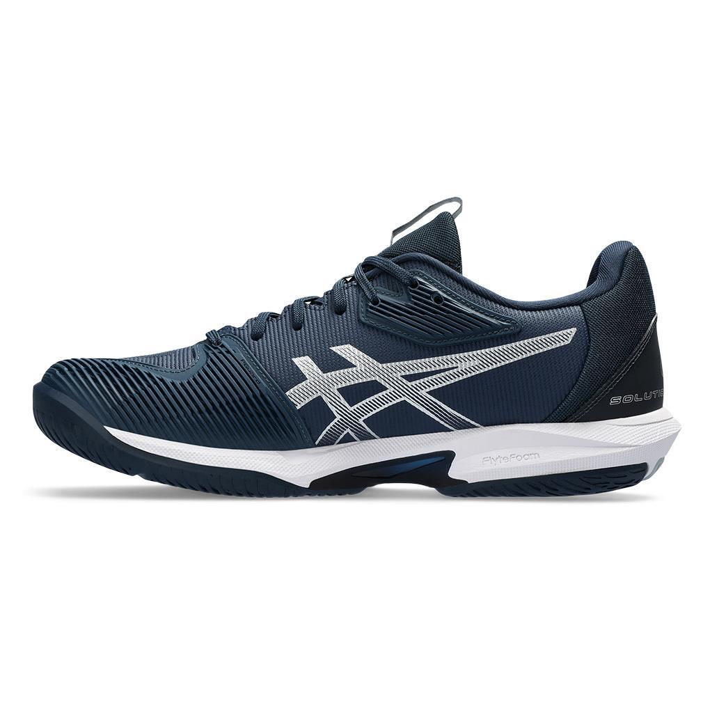 Men's Solution Speed FF 3 Tennis Shoes French Blue and Pure Silver Tournament Gear ASICS