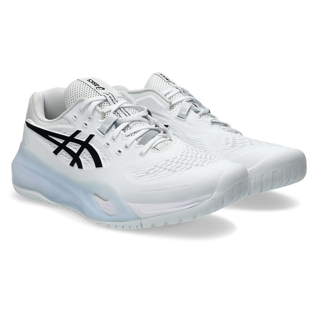 Men`s GEL-Resolution X Tennis Shoes White and Black ASICS