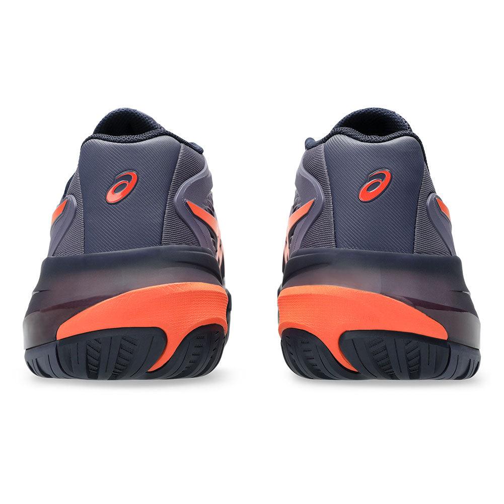 Men`s GEL-Resolution X Tennis Shoes Greyish Purple and Nova Orange ASICS