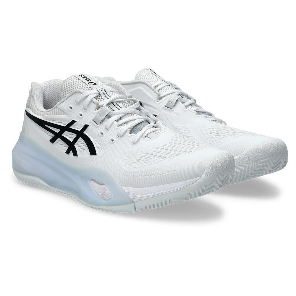 Men`s GEL-Resolution X Clay Tennis Shoes White and Black ASICS