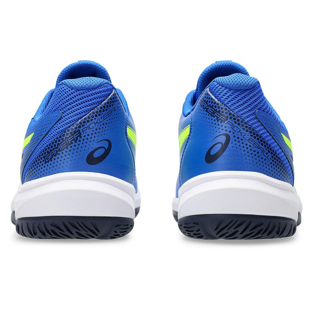 Men`s Game FF Pickleball Shoes Illusion Blue and Safety Yellow ASICS