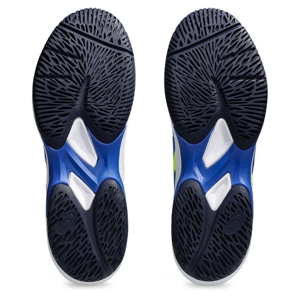 Men`s Game FF Pickleball Shoes Illusion Blue and Safety Yellow ASICS