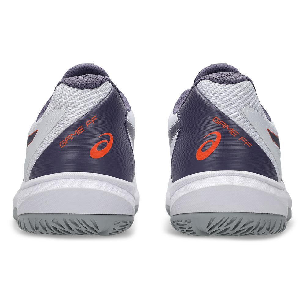 Men`s Game FF Tennis Shoes White and Greyish Purple ASICS