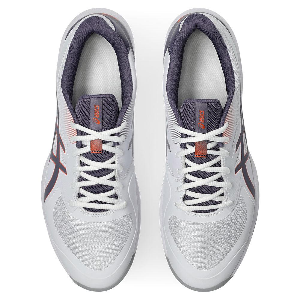 Men`s Game FF Tennis Shoes White and Greyish Purple ASICS