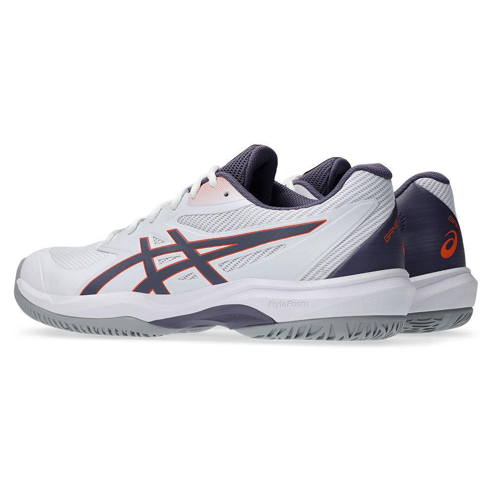 Men`s Game FF Tennis Shoes White and Greyish Purple ASICS